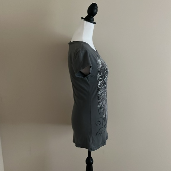 ⭐️Rue 21, Gray/Black/White ,T-Shirt, Size L⭐️ - Picture 7 of 10